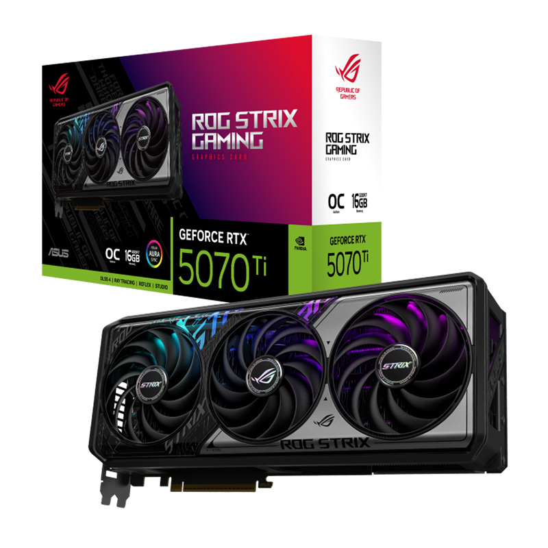 Asus ROG Strix RTX 5070 Ti OC 16G Gaming Graphics Card (ROG-STRIX-RTX5070TI-O16G-GAMING)