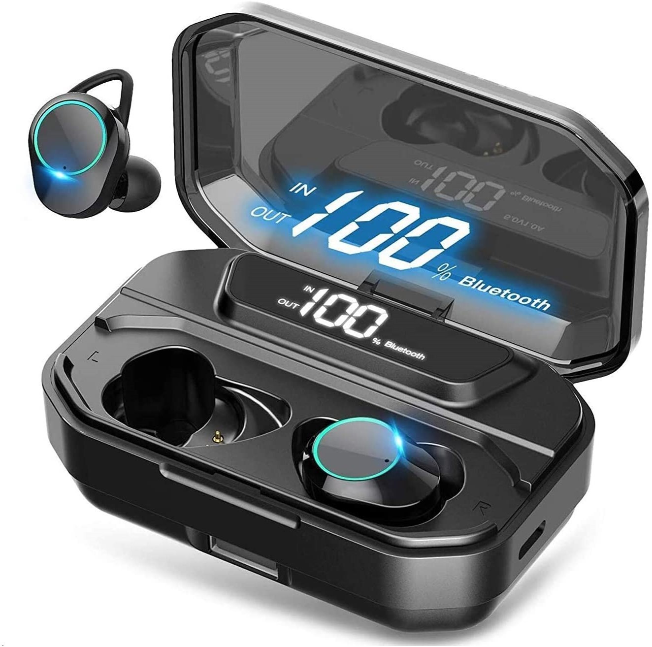 BDI Earphones with Powerbank 3300mAh BT5.3 IPX-7 Waterproof
