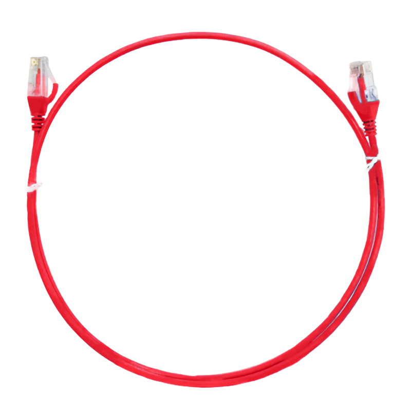 8ware CAT6 Ultra Thin Slim Cable 15m - Red (CAT6THINRD-15M)