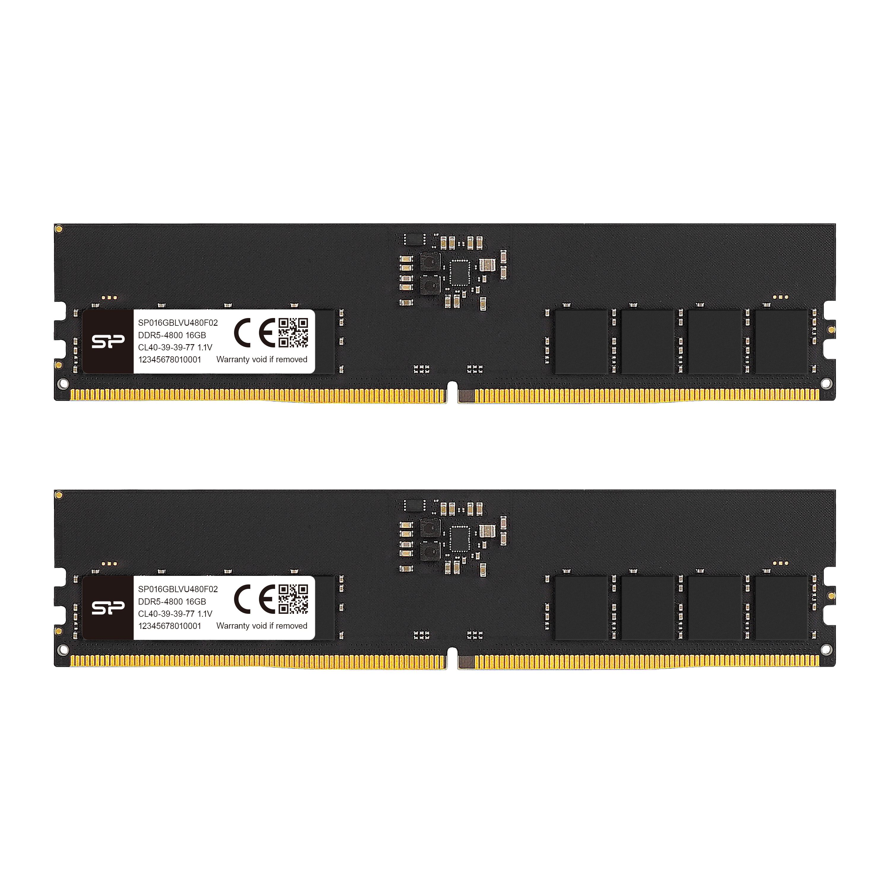 Silicon Power 32GB (2x16GB) SP032GBLVU480F22 CL40 1.1V UDIMM 4800MHz DDR5 RAM