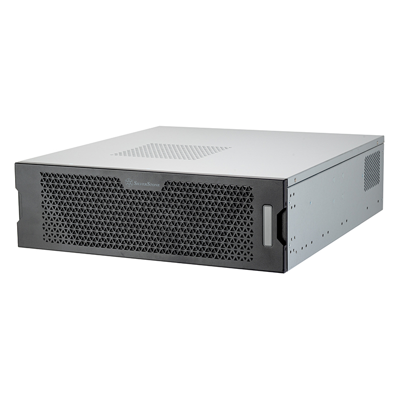 SilverStone 3U Rackmount Server Chassis Supporting 4-Slot High-End Graphics Cards and 360mm Radiators (SST-RM32)