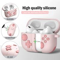 Apple-AirPods-Game-Case-for-AirPods-Pro-2-Cover-2022-Classic-Cool-Funny-Shock-Proof-Protective-Silicone-AirPods-Pro-2-Case-with-Cleaner-Kit-Pink-4