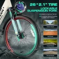 Electric-Bicycles-WOOKEN-Step-Thru-Urban-Commuter-Electric-Bike-Warm-White-5