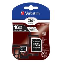 Verbatim 16GB Premium microSDHC Memory Card with Adapter (44082)
