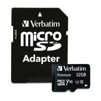 Verbatim 32GB Premium microSDHC Memory Card with Adapter (44083)