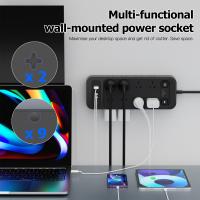 Powerboards-and-Adapters-22-in-1-PowerBoard-16-AC-Outlets-Power-Strip-with-1-USB-A-5-USB-C-Ports-2-Master-Switches-1-8M-Surge-Protected-Extension-Lead-for-Home-Office-Black-2