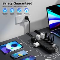 Powerboards-and-Adapters-22-in-1-PowerBoard-16-AC-Outlets-Power-Strip-with-1-USB-A-5-USB-C-Ports-2-Master-Switches-1-8M-Surge-Protected-Extension-Lead-for-Home-Office-Black-3