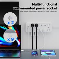 Powerboards-and-Adapters-22-in-1-PowerBoard-16-AC-Outlets-Power-Strip-with-1-USB-A-5-USB-C-Ports-2-Master-Switches-1-8M-Surge-Protected-Extension-Lead-for-Home-Office-White-12