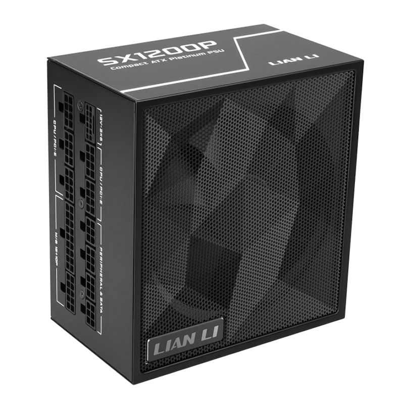Lian Li SX 1200W 80+ Platinum Fully Modular PCIe 5.1 ATX 3.1 Power Supply - Black (SX1200P.B)