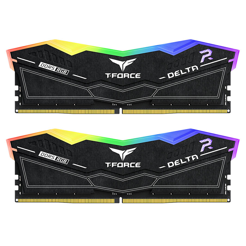 Team 64GB (2x 32GB) DELTA FF3D564G6000HC38JDC01 RGB CL38 6000MHz DDR5 RAM - Black