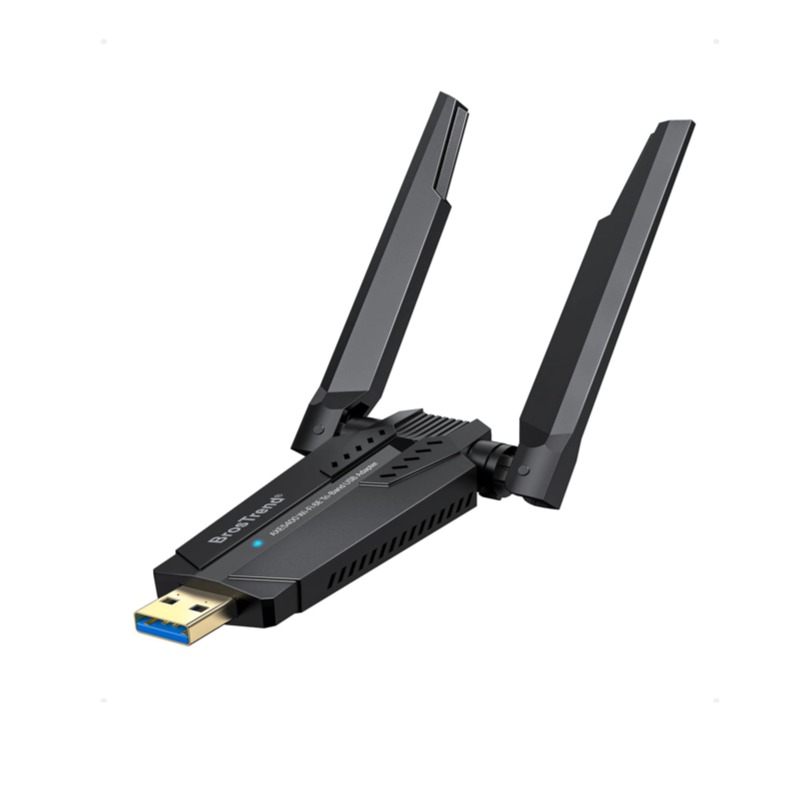 AXE5400 Wi-Fi 6E USB 3.0 Adapter, Tri-Band 5.4Gbps Wireless Network Dongle with Dual Antennas, WPA3, Beamforming, for PC/Laptop/NUC Windows 11/10