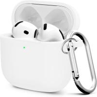 Silicone Case for AirPods Pro 2 Case Cover & Airpod Pro 1 Case Cover (2023 2022), Protective Case, Premium Soft Silicone Wireless Charging White