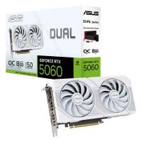 Asus Dual GeForce RTX 5060 White OC 8G Graphics Card ( DUAL-RTX5060-O8G-WHITE)