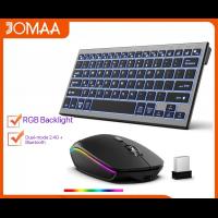 2.4G wireless Bluetooth dual-mode ultra-thin keyboard mouse set office silent keyboard set 