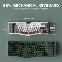 Keyboards-RK-ROYAL-KLUDGE-A72-Alice-Ergonomic-Wireless-Mechanical-Keyboard-w-Knob-Macro-Keys-Touchable-Nameplate-Tri-Mode-68-72-Key-Gasket-Keyboard-7