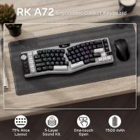 Keyboards-RK-ROYAL-KLUDGE-A72-Alice-Ergonomic-Wireless-Tri-Mode-68-Gasket-Mechanical-Keyboard-w-Knob-Macro-Keys-Touchable-Nameplate-Silent-Switch-Cloudy-9
