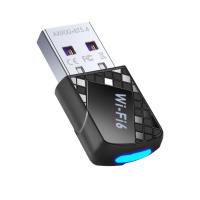VELORICA USB WiFi 6 Adapter for PC,AX900Mbps Dual Band with Bluetooth 5.4,7 Devices Simultaneously,Driver-Free for Laptop/Desktop Computer
