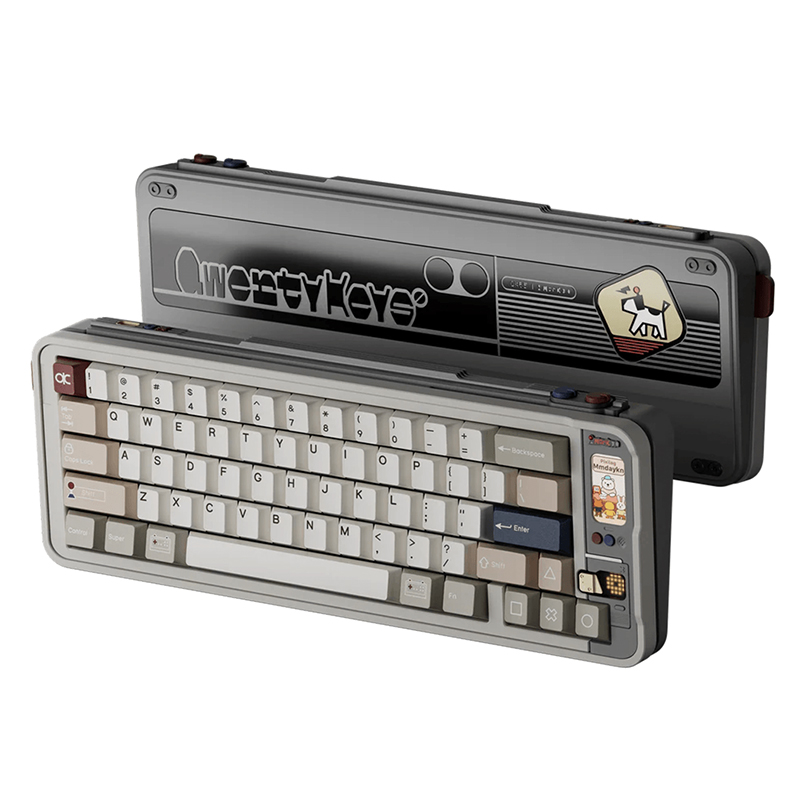 Qwertykeys QK65 MK3 Prebuilt Wireless Mechanical Keyboard - Retro Console (KBQK65MK3RCON)