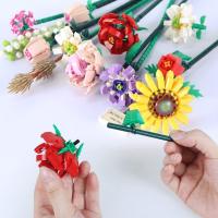 Building-Toys-Blocks-Mini-Bricks-Flower-Bouquet-Building-Sets-Artificial-Flowers-DIY-Unique-Decoration-Home-547-Pieces-Botanical-Collection-for-Ages-8-12-yrs-Old-Girl-f-4