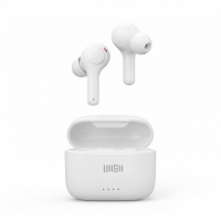 UiiSii E1 TWS Bluetooth Earbuds Dual-Ear In-Ear Design for Sports Deep Bass Noise Cancellation and High-Quality Stereo Sound - White