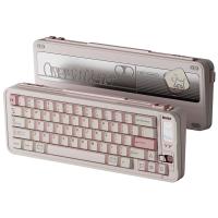 Qwertykeys QK65 MK3 Prebuilt Wireless Mechanical Keyboard - White Peach (KBQK65MK3WHPCH)