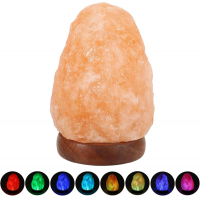 Himalayan Salt Lamp-Natural Salt Rock Night Lamp with 7 Colors Changing, Mini Small Crystal Salt Lamp for Relaxing Home Decor and Christmas-Gift