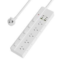 16-in-1 Power Board with Individual Switch, 10 AC Outlets, 4 USB-C & 2 USB-A, Surge Protection, 1.8M Cord, Power Strip for Home & Office-White