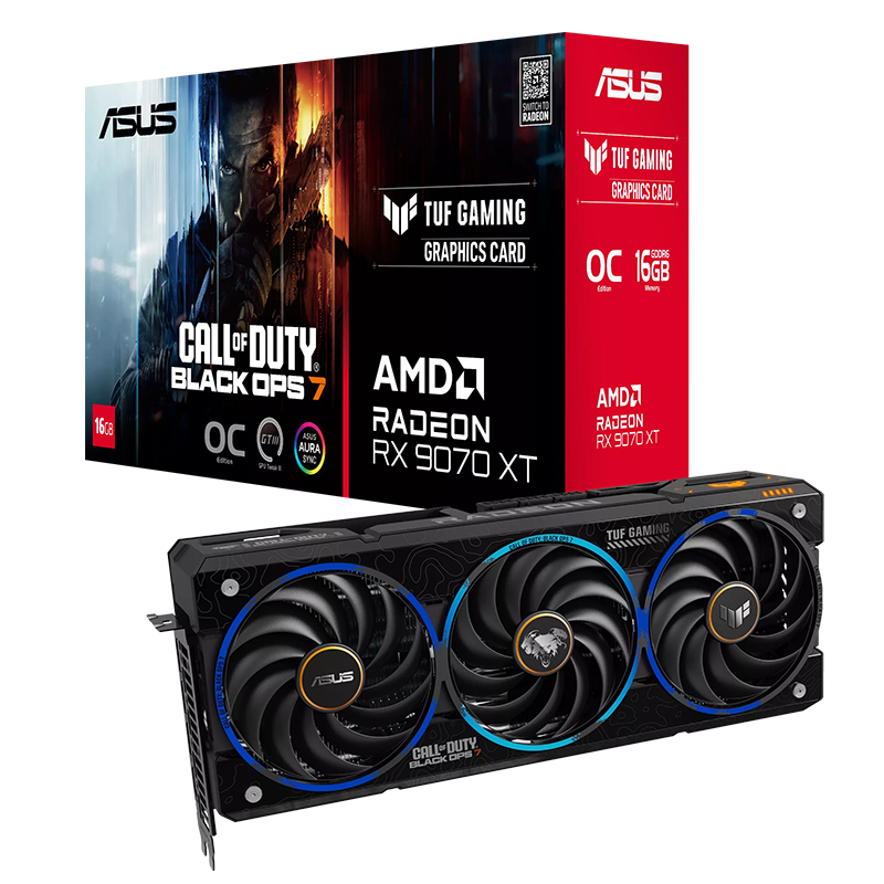 Asus TUF Gaming Radeon RX 9070 XT COD BO7 Special Edition 16G Graphics Card (TUF-RX9070XT-O16G-COD-BO7)