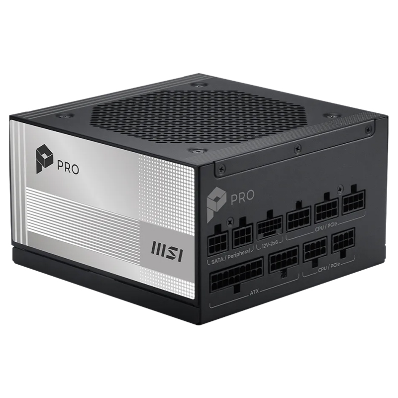 MSI 850W Pro A850PL PCIE5 80+ Platinum Fully Modular ATX 3.1 Power Supply (PRO A850PL PCIE5)