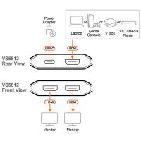 Display-Adapters-Aten-VS5812-Essentials-2-Port-8K-HDMI-Splitter-VS5812-AT-5