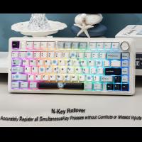 Keyboards-Gasket-Mechanical-Keyboard-75-Wireless-Hot-Swappable-Gaming-Keyboard-with-Five-Layer-Padding-Knob-BT-2-4GHz-USB-C-RGB-Light-Blue-LEOBOG-Reaper-Switch-33