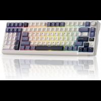 RK ROYAL KLUDGE L98 Wireless Mechanical Keyboard w/Left-Handed Southpaw Design Numpad & Hot Swappable Knob, Tri-Mode 95% Keyboard,Sage Blue