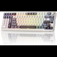 RK ROYAL KLUDGE L98 Wireless Mechanical Keyboard w/Left-Handed Southpaw Design Numpad & Hot Swappable Knob, Tri-Mode 95% Keyboard, Sandalwood Brown