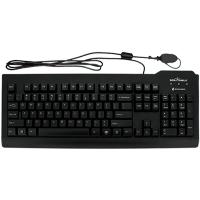 Seal Shield Seal Clean Glow Waterproof Wired Membrane Backlit Keyboard with Key Lock and Quick Connect USB Cable - Black (SSKSV207G)