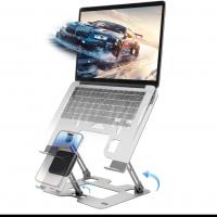Laptop-Accessories-2-in-1-Foldable-Laptop-Stand-with-Phone-Holder-Ergonomic-Adjustable-Computer-Riser-for-Desk-Carbon-Steel-Desktop-Stand-for-10-15-6-Laptops-Black-14