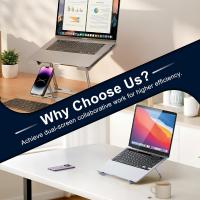 Laptop-Accessories-2-in-1-Foldable-Laptop-Stand-with-Phone-Holder-Ergonomic-Adjustable-Computer-Riser-for-Desk-Carbon-Steel-Desktop-Stand-for-10-15-6-Laptops-Black-3