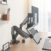 Monitor-Accessories-Adjustable-Dual-Monitor-Laptop-Mount-20lbs-Per-Arm-Swappable-Tray-for-13-32-Screens-10-17-Laptops-6
