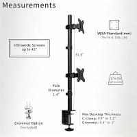 Monitor-Accessories-Dual-Monitor-Arm-Adjustable-Vertical-Stacked-Monitor-Stand-for-13-32-Screens-Desk-Clamp-Grommet-Mount-Ergonomic-for-Home-Office-Gaming-9