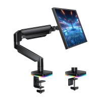 Monitor-Accessories-RGB-Single-Monitor-Arm-Gas-Spring-Desk-Mount-with-3-USB-Ports-Charging-Data-Transfer-Height-Adjustable-Tilt-Swivel-for-13-32-Monitors-5