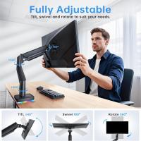 Monitor-Accessories-RGB-Single-Monitor-Arm-Gas-Spring-Desk-Mount-with-3-USB-Ports-Charging-Data-Transfer-Height-Adjustable-Tilt-Swivel-for-13-32-Monitors-8