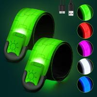 Outdoor-Lighting-Rechargeable-LED-Armband-2-Pack-High-Visibility-Running-Gear-for-Night-Safety-5-Colors-3-Modes-Light-Up-Wristbands-for-Night-Walking-Cycling-Run-1
