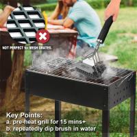 Outdoor-Tools-GRILLART-Grill-Brush-Bristle-Free-SteamWizards-BBQ-Replaceable-Cleaning-Head-Unique-Seamless-Fit-Scraper-Tool-for-Cast-Iron-Stainless-Steel-Grates-5