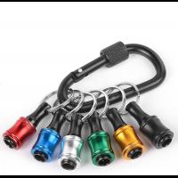 Outdoor-Tools-Push-to-Unlock-Katerk-6pcs-1-4-inch-Hex-Shank-Aluminum-Alloy-Screwdriver-Bit-Holder-Light-Weight-Quick-Change-Extension-Bar-Keychain-Drill-Screw-Adapt-2