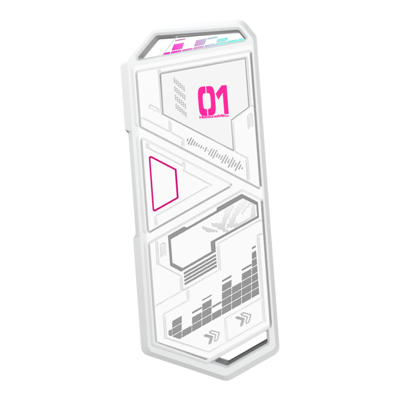 Asus ROG Strix Arion Hatsune Miku Edition USB-C to M.2 NVMe SSD Enclosure - Moonlight White (ESD-S1C/WHT/G/AS//MIKU)