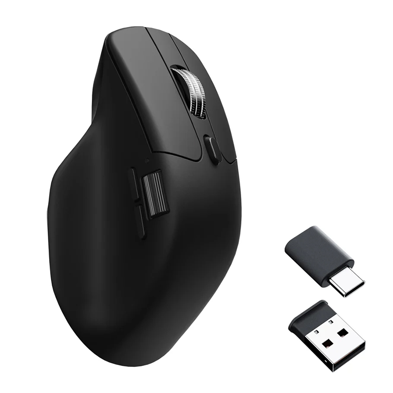 Keychron M6 Optical Wireless Mouse with All Silent Micro Switch - Black (MSKCM6SA1)