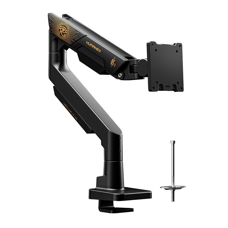 Humanmotion Humanex Divine-Power Premium Gaming Single Monitor Arm - Black (TX05-1B)
