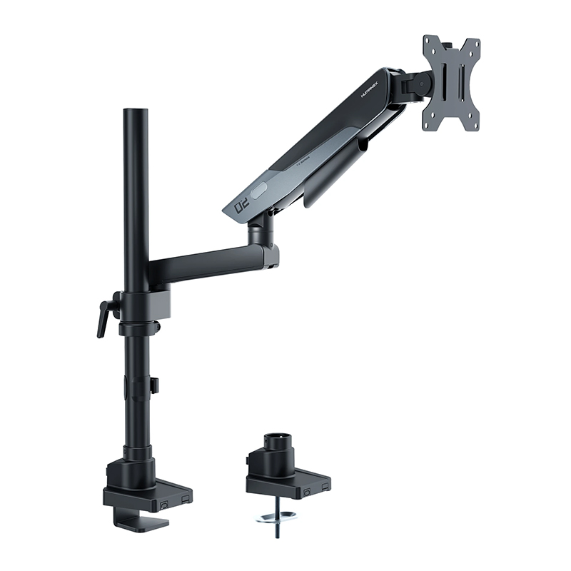 Humanmotion Humanex Single Gaming Inverted Monitor Arm - Matte Black/Titanium Grey (TX02-1PG)