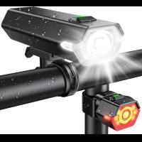 2026 New 1000 Lumen Super Bright Bike Lights with Side Light, 4+6 Modes Rechargeable Bicycle Lights Front & Rear, IP65 Waterproof Bike Headlight for D