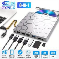 External-Optical-Drives-Silver-multifunctional-expansion-external-optical-drive-DVD-CD-burner-8-in-1-USB-burner-2
