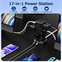 Powerboards-and-Adapters-AU-17-in-1-Tower-Power-Board-2M-Cord-12-Outlets-with-USB-C-A-Individual-Switches-Overload-Protected-Vertical-Power-Strip-6